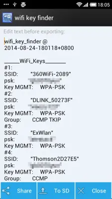 wifi key finder(Root) android App screenshot 0